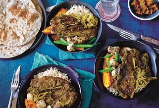 Indian green Aussie lamb curry