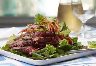 Sweet and sour thai grassfed beef salad