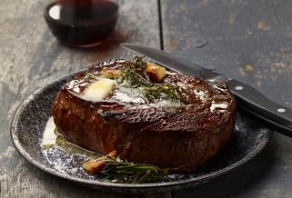 Chris Coombs '22-oz Big Boy ribeye steaks with herb butter