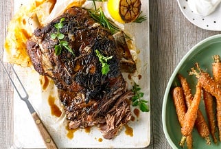 Middle eastern style roast Aussie lamb